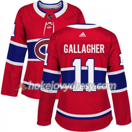 Dámské Hokejový Dres Montreal Canadiens Brendan Gallagher 11 Červená 2017-2018 Adidas Authentic